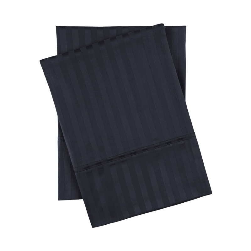 Taie d'oreiller en mélange de coton égyptien 300 fils Luxor Treasures, Standard, Marine