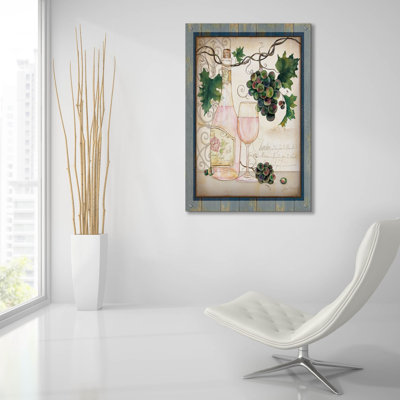 «Chateau Plout Wine C» par Jean Plout, art mural en verre acrylique, 24 po x 36 po