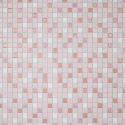 Crystalline Straight Edge Square Pink 12" x 12" Porcelain Mosaic Floor and Wall  Tile