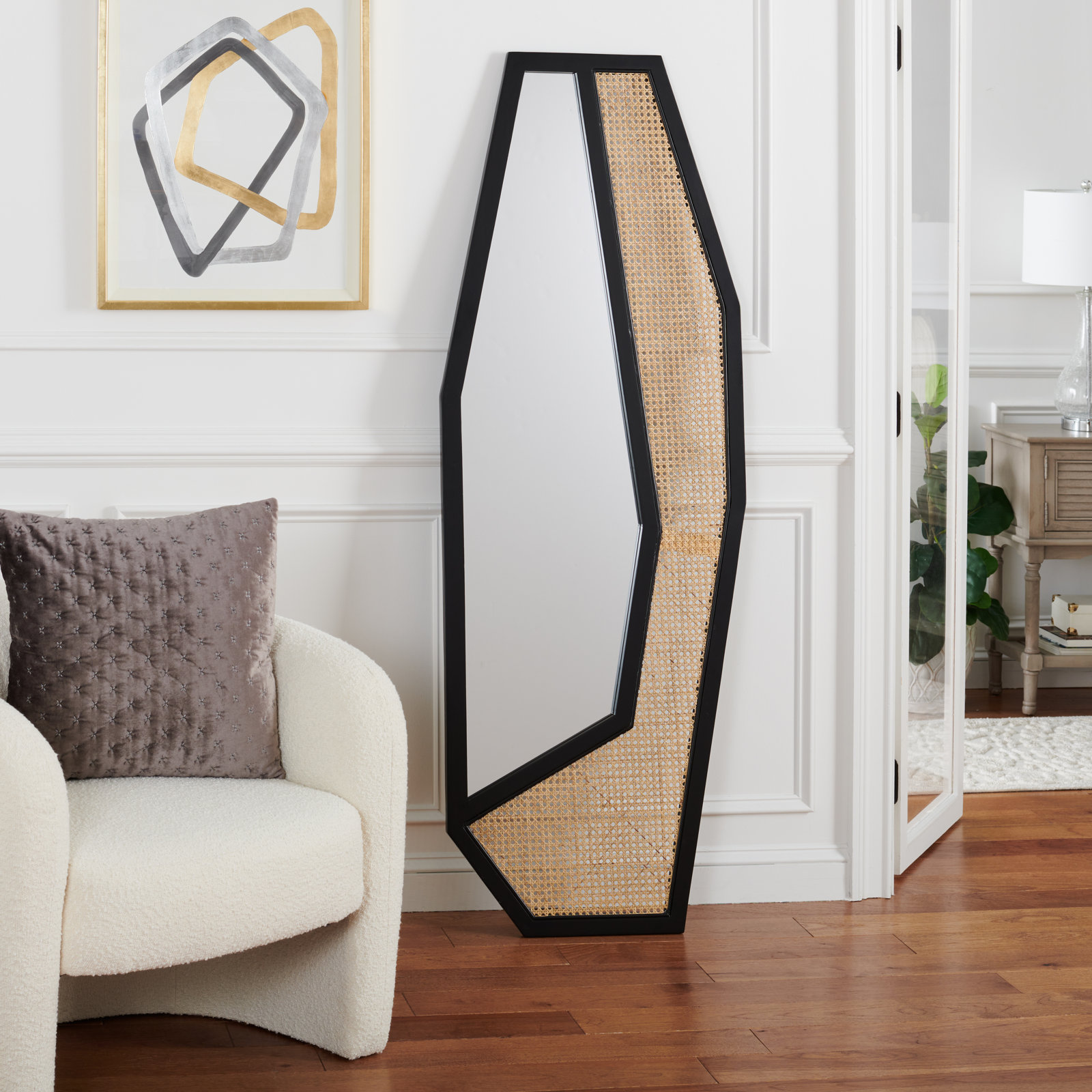 Harvy 24" Full-Length Mirror, Black