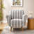 Gray Striped Linen