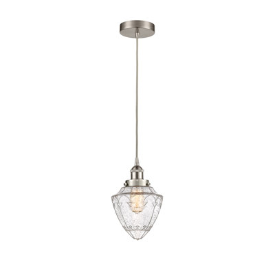 Luminaire suspendu simple en forme d'urne à 1 lumière Lanaija