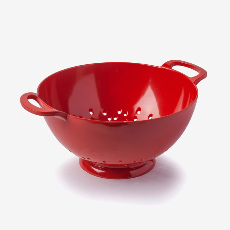 Premium Melamine Colander, 11cm H x  20cm W, Red