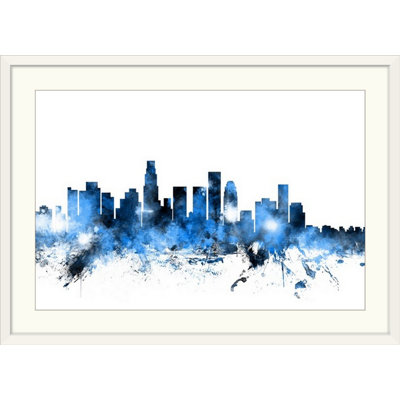 Francy " Los Angeles California Skyline " by Michael Tompsett