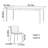 Light Luxury Modern Metal Sense Rectangular Table
