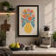 Floral Symmetry Botanical 1 Piece Wrapped Canvas Wall Art-1181626542-1181626531