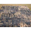 9x12 Blue Hand-Knotted Silk Abstract Cityscape Geometric Modern Contemporary Carpet Rug