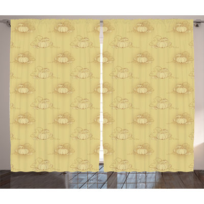 Semi-Sheer Rod Pocket Curtain Panels