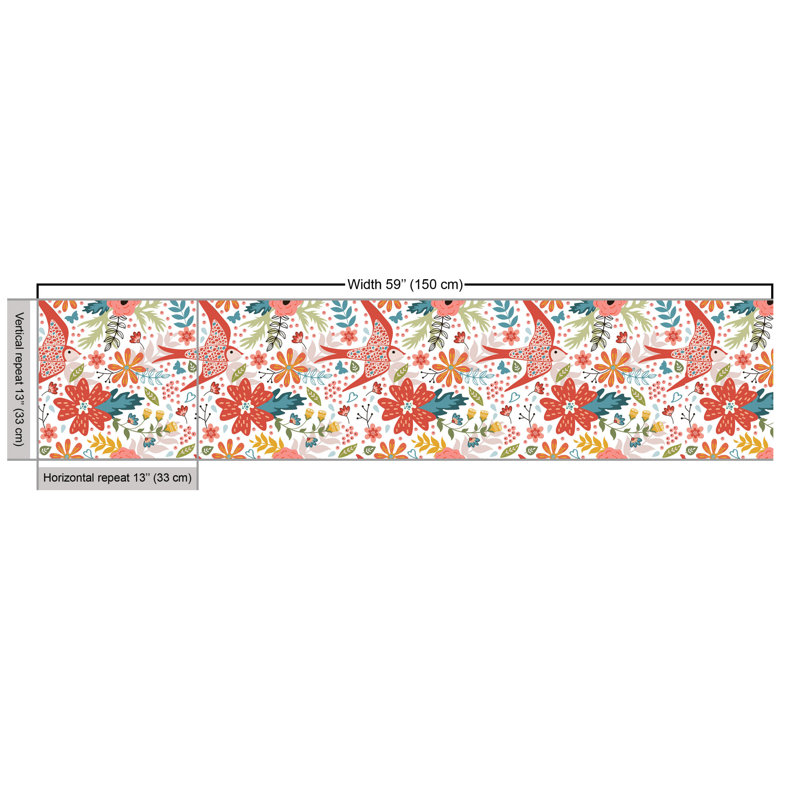 Chottu Spring Blossomings Laurel Leaf Bird Multi-Purpose Fabric