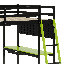 Lit mezzanine en bois-223592803