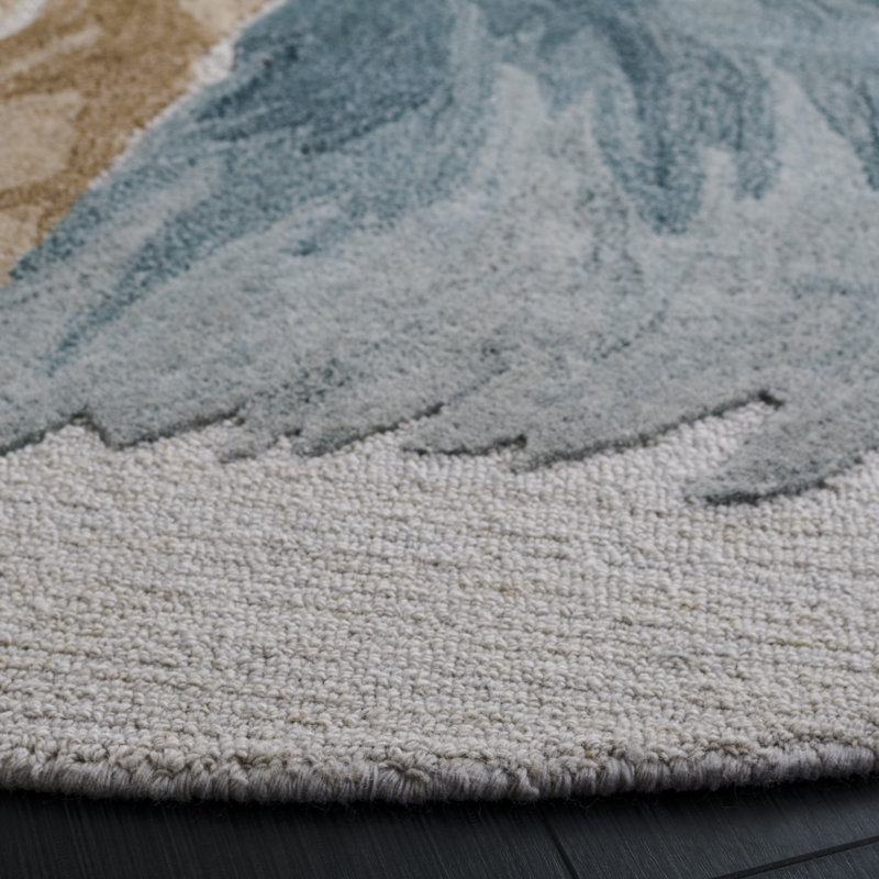 Othilia Hand Tufted Performance Abstract Rug, Round 6'