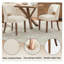 Ensemble de 6 chaises de salle à manger rembourrées avec pieds en bois-1772500487-1772500488