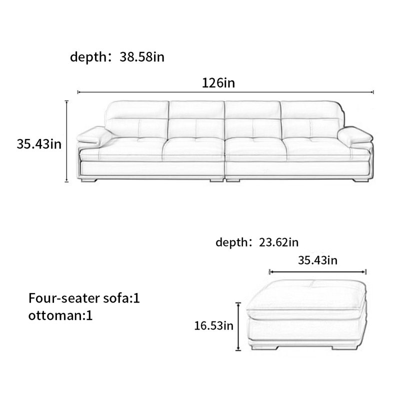 American-style simple modern sofa