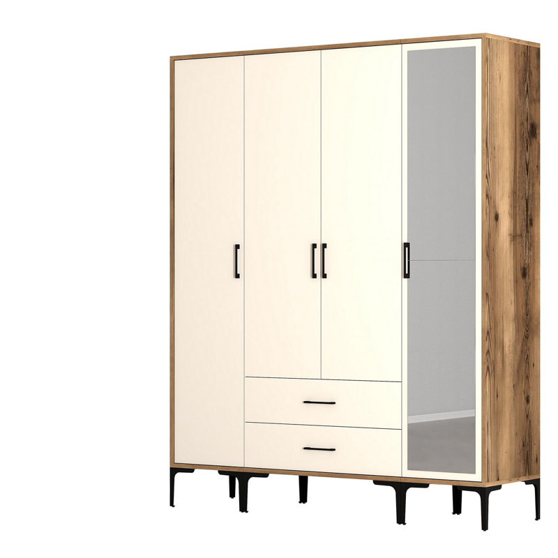 Wardrobe, Walnut Cream