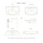 China Rectangular Console Bathroom Sink-1826609964