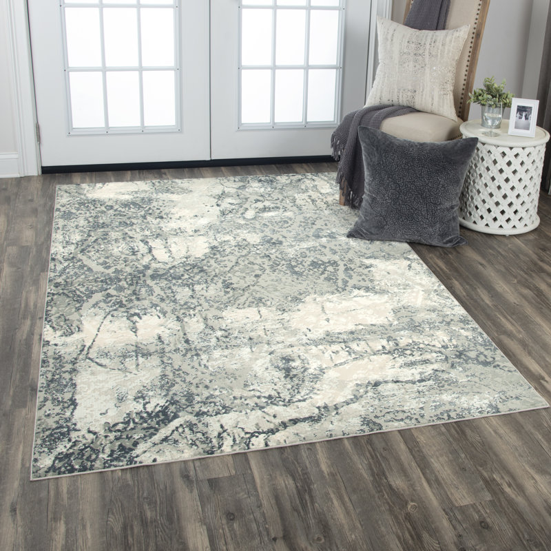 Carey Abstract Indoor Rug, Rectangle 3'11" x 5'6"