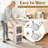 Foldable Vertical Plastic Bathroom Storage Cabinet With Wheels Freestanding Slim Organizer Bins For Small Bathrooms, Laundry, Dorms, And Apartments