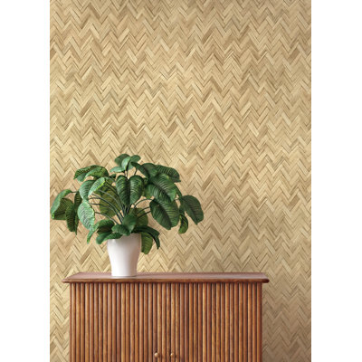 Papier peint Ellery Wheat Herringbone