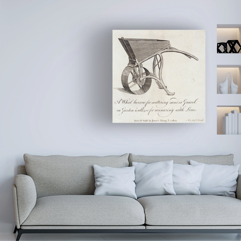 Art sur toile, brouette de miles, 1773, H 14 po x l 14 po