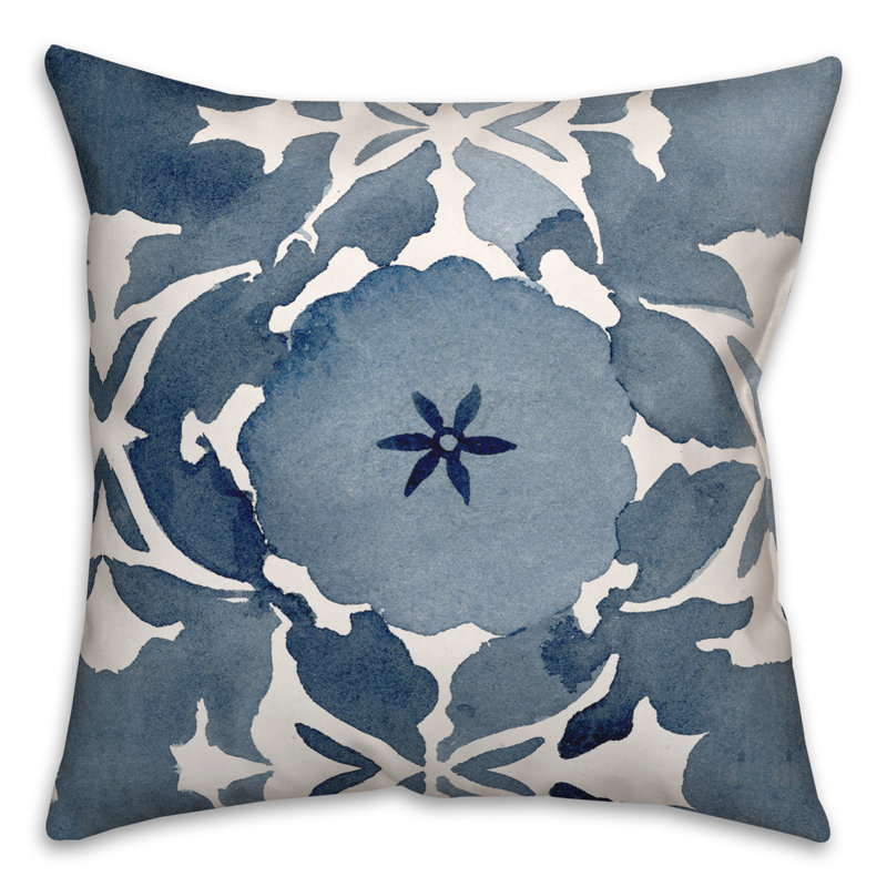  Housse et insert de coussin extérieur peint Painted Medallion