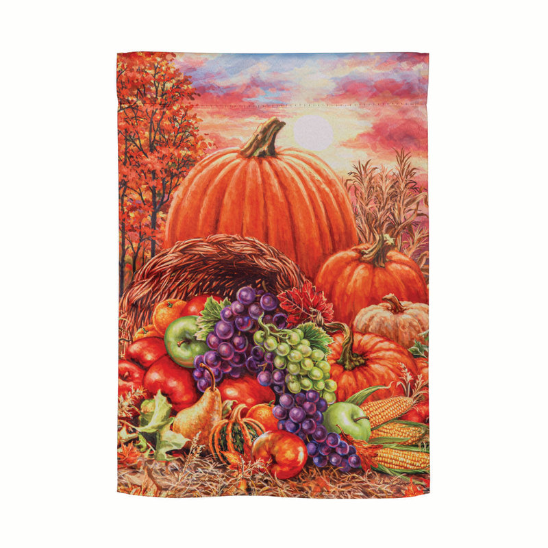 Drapeau de jardin en suède abondant