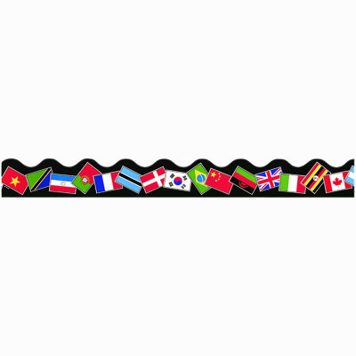Trimmer World Flags Classroom Border