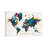 Wanderlust Charleena Detailed Watercolor World Map With Cities by Blursbyai - Gallery-Wrapped Canvas Giclée on Canvas-1265480977-1265480983