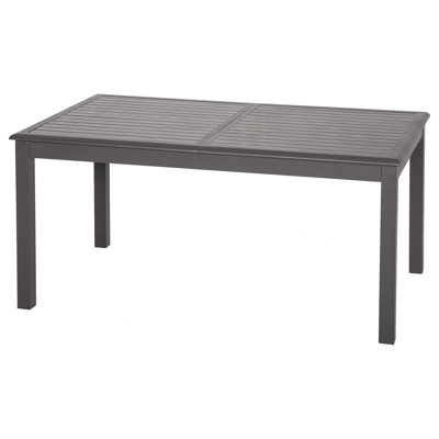 Telemanus Rectangular Metal Extendable Outdoor Dining Table , 160cm cm W 100cm cm D