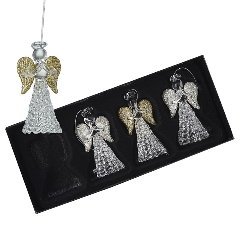 6cm Glass Hanging Figurine Ornament
