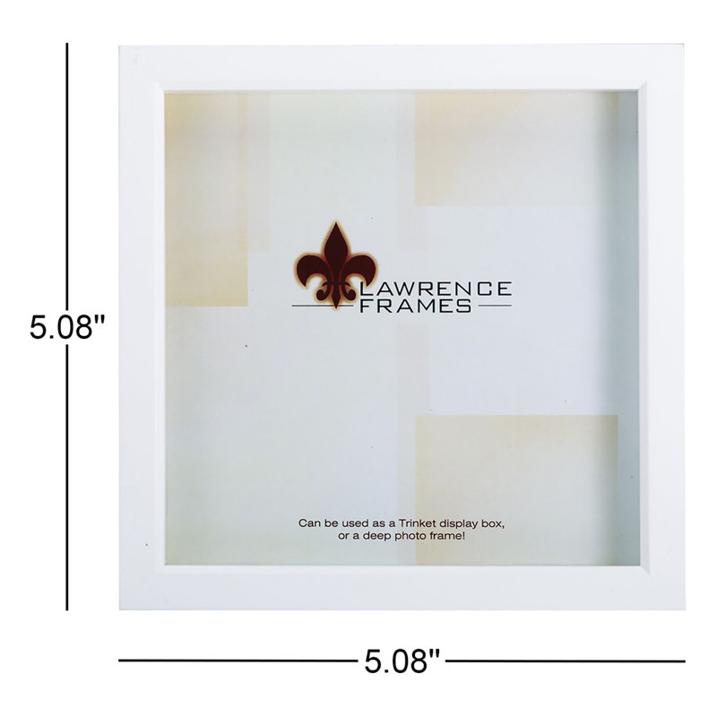 Burbage Matte Shadow Box Picture Frame, White