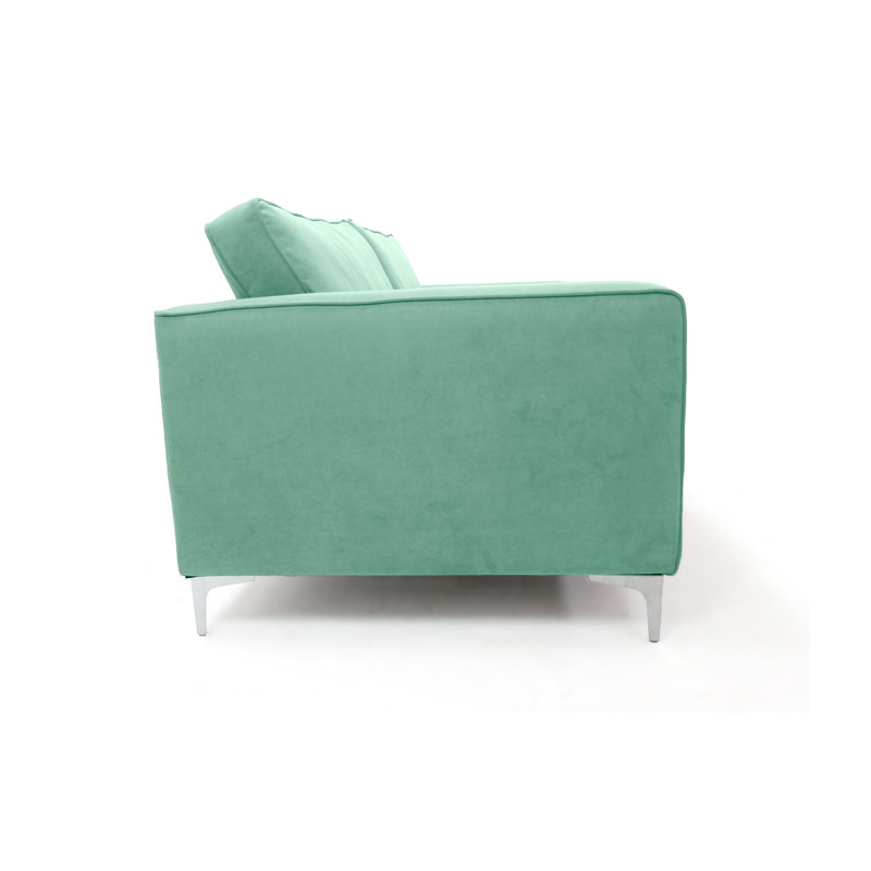 Georgio 105cm Velvet Recessed Arm Accent Chairs