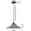 Modern Industrial Single Matte Cone Hanging Pendant Light - Adjustable Ceiling Fixture (E27)-1744080363-1744080364