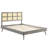 Modway Sidney Cane and Wood Platform Bed with Splayed Legs-255132138-255132137
