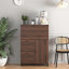Armoire de bureau avec tiroir de rangement et tablettes, armoire d'appoint