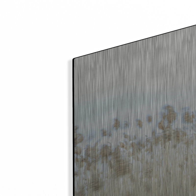 «Weaving Through Earth and Sky» par Eunika Rogers, art mural en métal, H 12 po x l 24 po