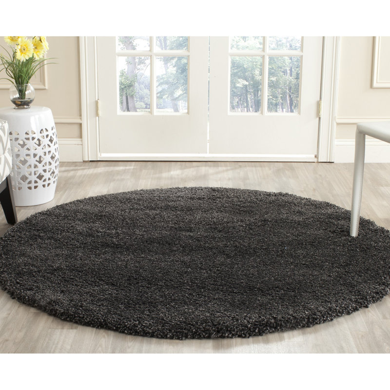 Eastridge Dark Gray Area Rug, Round 5'1"
