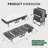 Folding Bed with 5" Memory Foam Mattress, Space Saving Rollaway Guest Bed, Heavy-Duty Metal Frame on Wheels, Portable Twin Bed for Adults & Guests