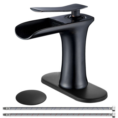 Single-handle Bathroom Faucet with Drain Assembly
