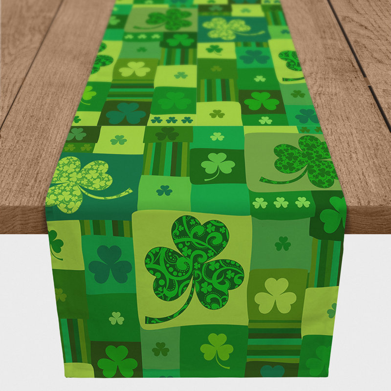 Chemin de table rectangulaire en polyester, L 72 po x l 16 po