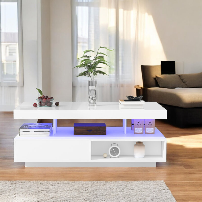 Anabela Pedestal Coffee Table with Storage