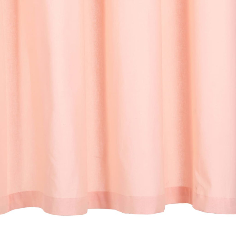 Nowicki Cotton Room Darkening Curtain Pair, Pink, 140 W x 245 D cm