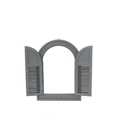 Caley Wood Flat Wall Mirror