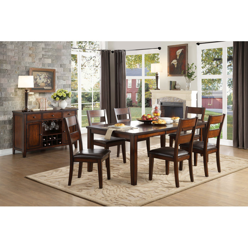 Denholme Four Leg Dining Set, 7
