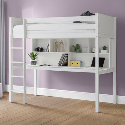 Patrice Single (3') Storage Kids Bed with Desk