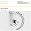 Robinet de lavabo de salle de bain 6 po - Finition nickel brossé, acier inoxydable 304, conception à poignée levier pour une poignée, nickel, durabilité 304-124304134