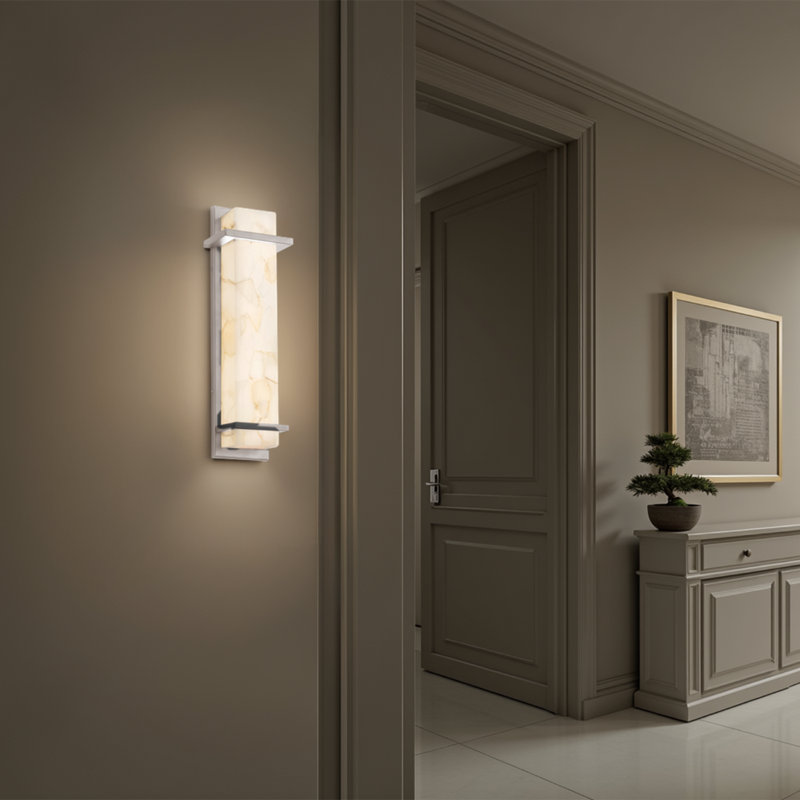 Asae Armed Sconce, Brushed Nickel