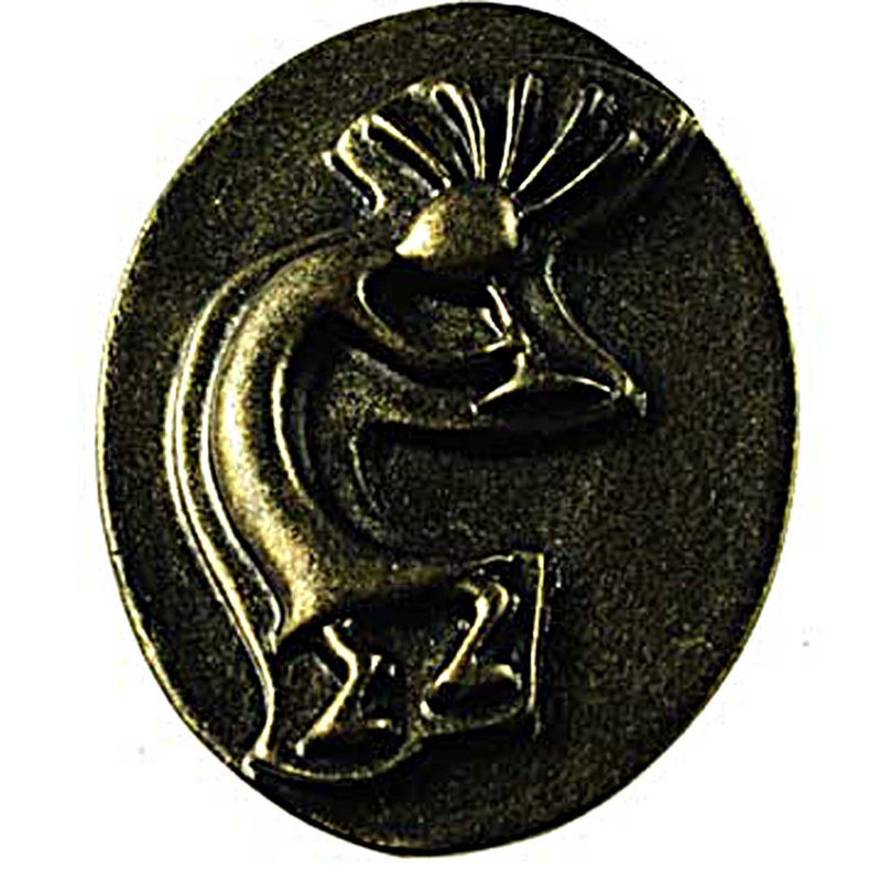 Poignée ovale de longueur 1 3/4 po Western Southwestern, Bronze noir