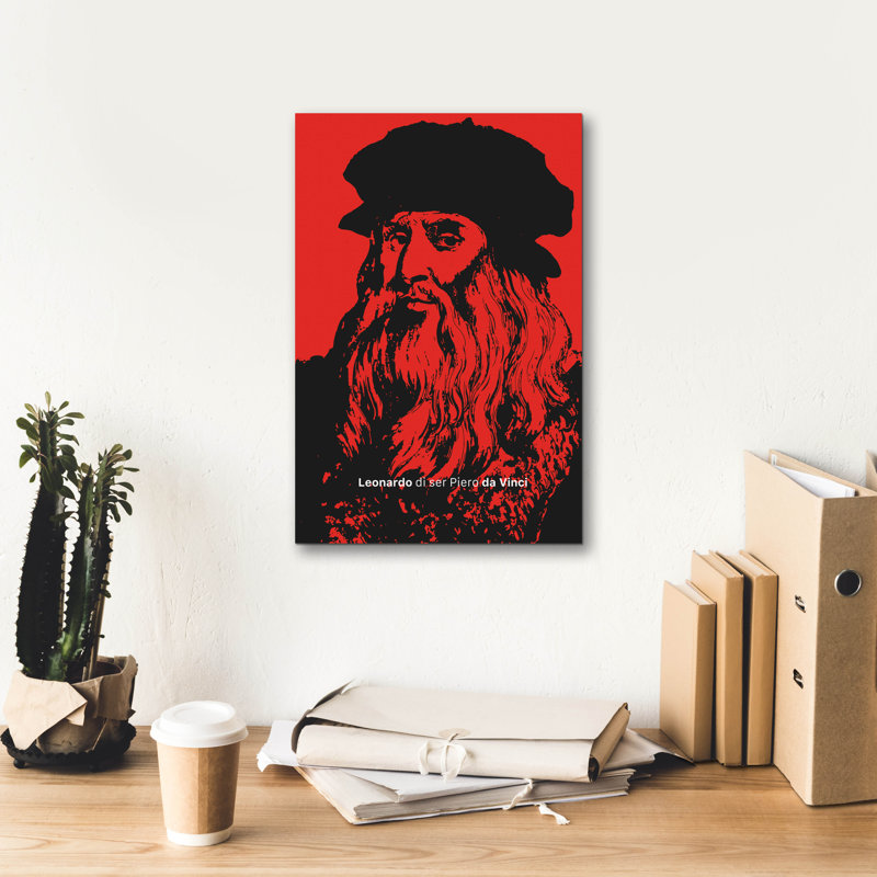 Art mural sur toile Winston Porter «Da Vinci» par Andreas Magnusson, H 18 po x l 12 po x P 0,75 po