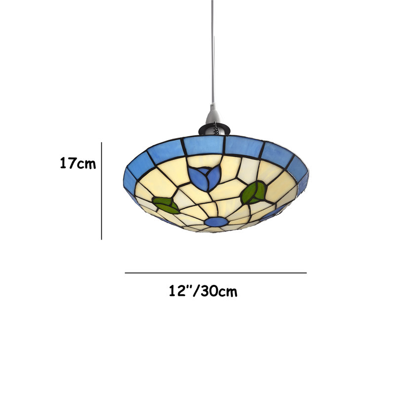 Stony Creek 35.56cm H Glass Bowl Semi Flush Mount ( Screw On )