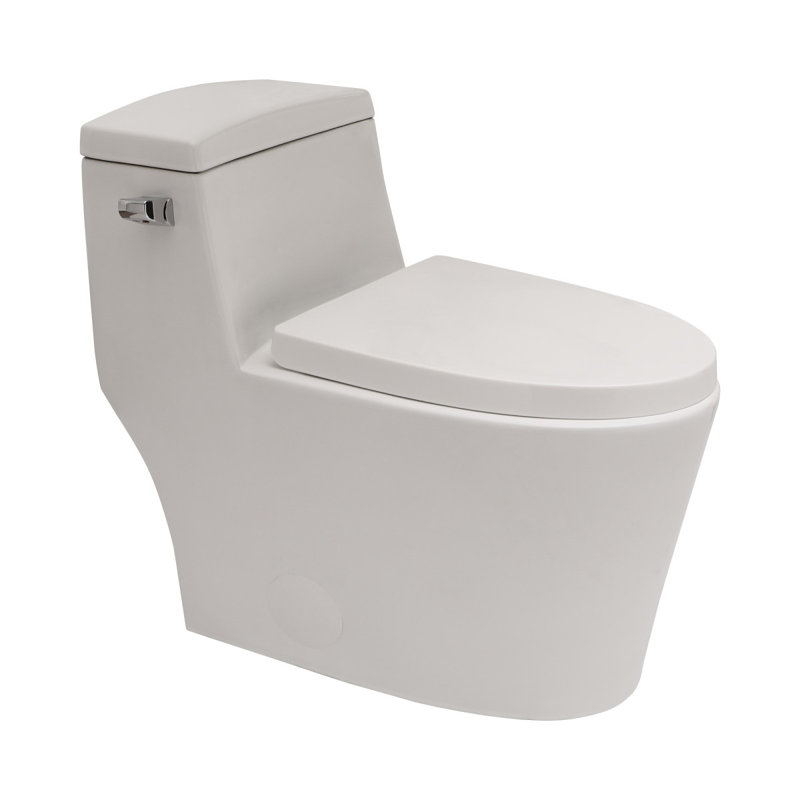 Toilette monobloc en céramique à une chasse avec siège cloisonné